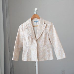 Cream Jacket / Blazer Small
